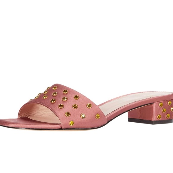 J. Crew Florence Satin Jeweled Mules size 10 - Picture 1 of 8